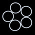 X AUTOHAUX Silicone O-Rings, 50mm OD 43mm ID 3.5mm Width VMQ Seal Gasket for Compressor Valves Pipe Repair, White, Pack of 10...
