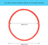 Sealing Ring for InstaPot for 6 Qt InstaPot Food-grade Replacement Silicone Seal Gaskets Insta Pot Accessories ST3-GJMFH (Red)...