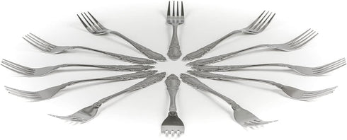 DecorRack 12pcs Dinner Forks, Stainless Steel, 7.5 inches, Flatware, Dishwasher Safe...