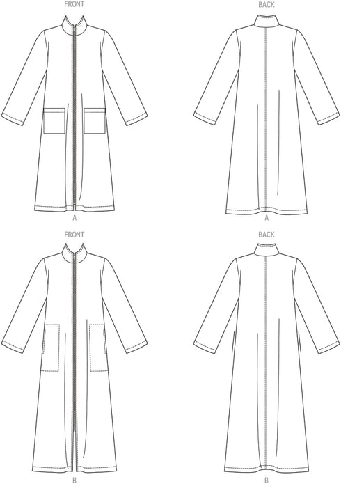 Butterick Misses' and Women's Loose-Fitting Robe Sewing Pattern Kit, Design Code B6967, Sizes XS-S-M-L-XL...