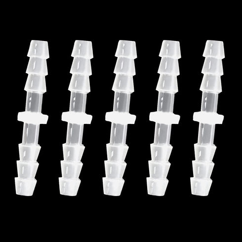 Plastic Hose Barb Fitting 1/8" x 1/8" Pipe Connectors Joint Splicer Mender Adapter Union for Aquarium Household Adapters Fuel Gas Liquid Air (Pack...
