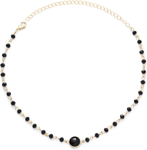 Olbye Rainbow Moonstone Necklace Choker Simple Necklace Personalize Everyday Necklace Jewelry for Women and Girls...