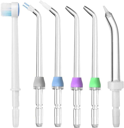 Flosser Replacement Tips for Waterpik Water Flosser, High-Pressure Water Flosser Tip Replacement, Compatible with Waterpik Oral Irrigator (6Pack)...