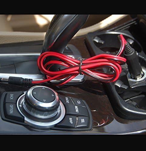 12V-24V DC Car Charger Auto Power Supply Cable - DC 5.5mm x 2.1mm 4FT to Car Cigarette Lighter Male Plug Car Cigarette Lighter Cable......