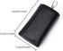RuoFeng Keychain Key Holder Ring with 6 Hooks Snap Closure (Black)...