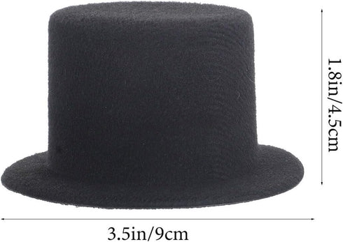 jojofuny 2pcs Miniature Top Hats for dolls doll tophat - top hats for craft wine bottle toppers Decoration Dollhouse Ornament...