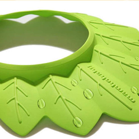 Baby Shower, Soft Baby Bath Head Leaf Shaped Elastic Bath Safety Hat Shower Visor Bathing Hat for Toddler Baby Kids Children Washing Hair...