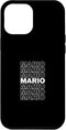 iPhone 15 Pro Max I Love Mario Retro Pattern Personalized First Name Case...