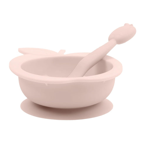 SILIBOWL + Spoon Set by Kushies Cute Silicone Bowl with Suction and Spoon Set for Babies, Toddlers and Kids, Non Slip, Dishwasher, Microwave, Free...