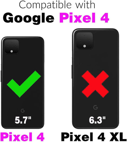 Phone Case for Google Pixel 4 Hard Cover Shockproof Soft Silicone Bumper Hybrid Three Layer Heavy Duty Protective Wireless Charging Cell Accessori...