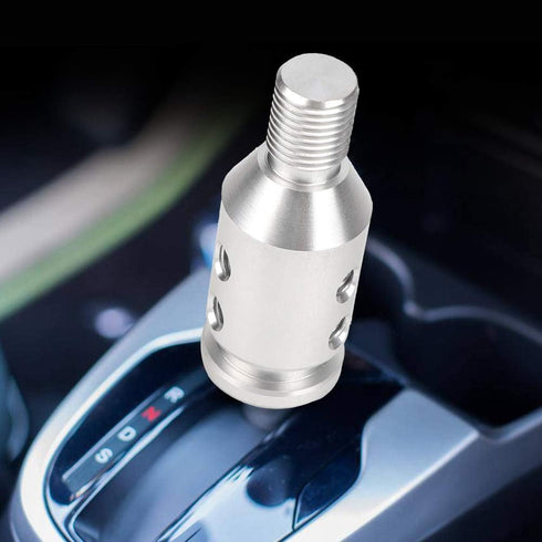 Shift Knob Adapter, Automotive Gear Manual Transmission Non Threaded Shifters Kit Universal Car Aluminum Alloy Racing Replacement Retainer with Sc...