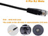 Headset Adapter Converter Standard Female RJ9 to 3.5mm Plug Handset/Headset Plug for Ciscoo Office Telephone and Plantronicss Amplifier: M10 M12 M...