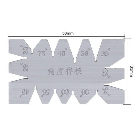 Cutting Angle Gage Template Metalworking Screw Thread Gauge Lathes Measuring Tool Stainless Steel...