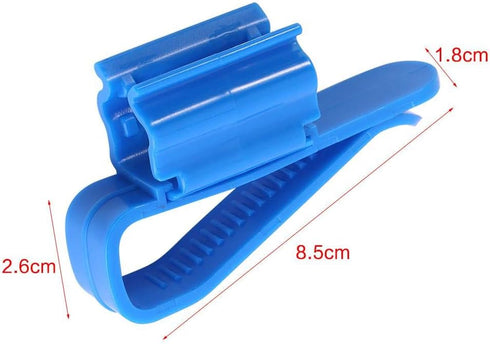 Tube Clip, 2Pcs Multifunction Plastic Adjustable Fish Mounting Clip, Water Pipe Tube Clamp Hose Holder for Fish or Bucket...