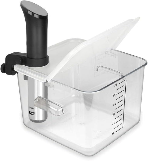 EVERIE Collapsible Hinged Lid Compatible with Anova Nano 750w, 800w, 900w, AN500-US00 1000w and Compatible with Rubbermaid Container 12,18,22 Quar...