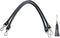 BEAULEGAN Purse Leather Handles Replacement 2 Pcs for Handbag, 23.6 Inch, Black Silver...