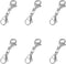 6 Pcs Double Lobster Clasp Metal Extender Necklace Small Claw Connector for Bracelet Necklace DIY Jewelry Making Kit (Silver)...