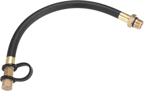 Motoforti Motorcycle Engine Flex Drain Hose, Flexible Oil Drain Tube Extension, for Kawasaki FR730V FX730V FJ180V FS730V, Rubber Aluminum Alloy, B...