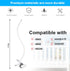 Baby Monitor Mount for HelloBaby HB65/HB66/HB248 & ANMEATE SM935E, Flexible Clip Clamp Mount Baby Camera Monitor Holder Without Tools for Crib or ...