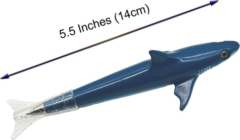 15PCS Novelty Shark Pens Fish Pens Clownfish Sea Horse Pens Ocean Animal Ballpoint Pens With Fin Tail Black Ink Pen For School Ofiice Supplies Sta...