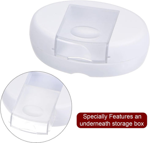 HARFINGTON Magnetic Pin Cushion with 100pcs Multicolor Plastic Head Pins, Magnetic Pins Holder with Drawer, for Sewing Quilting Needles Pins Hair ...