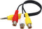 3.5mm to 3RC.A Input Adapter, Video AV Component Adapter Cable Replacement, 3 RC.A to AV Input Adapter, RC.A Conversion Cable Compatible with TCL ...