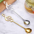 Music Note Spoons for Music Lover Gifts for Women Men Coffee Spoons Set for Coffer Lover Birthday Gifts for Friend Family Stainless Steel Musical ...