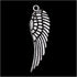 VIDRIO Pack of 80 Angel Wings Charms Pendants Silver Craft Supplies for Jewelry Making Tibetan Accessories for Bracelets Necklace DIY...