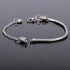 Women European Charm Bracelet Stainless Steel 3mm Snake Chain Bracelets Fits Charms Bead...