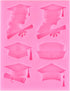 Nurse Graduation Themed Fondant Molds Doctor Nurse Grad Hat Silicone Mold for DIY Cake Decoration Cupcake Topper Chocolate Candy Gum Paste Polymer...