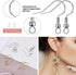 Hypoallergenic Earring Hooks,300 PCS Earring Making Kit, Silver Earring Hooks for Jewelry Making(100 Earring Fish Hooks,100 Earring Backs Rubber,1...