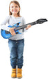 RockStar Dream Blue Inflatable Guitar - 37", 1 Count - Premium Design, Durable Material - Ideal For Party Fun & Unique Photo Props...