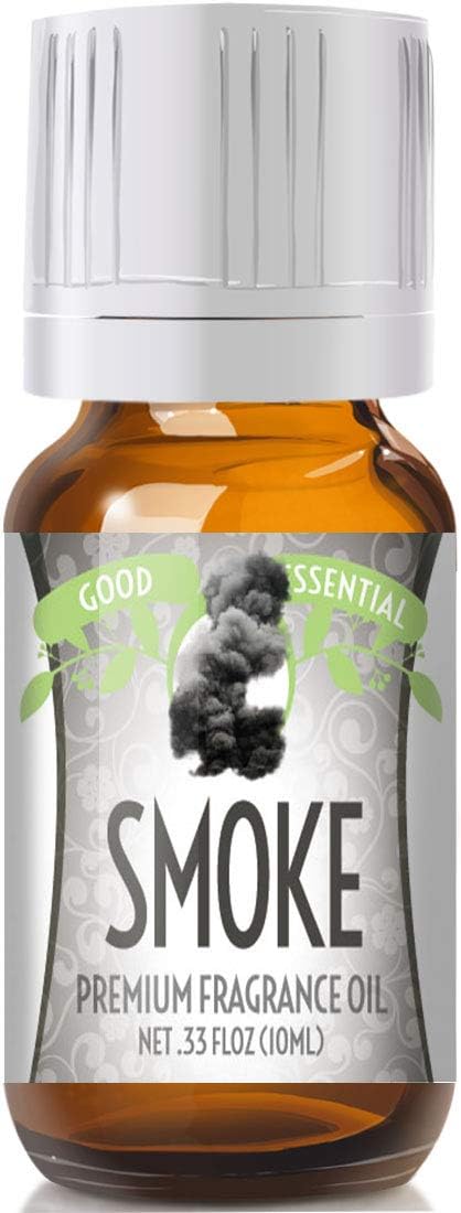 Good Essential - Professional Smoke Fragrance Oil 10ml for Diffuser, Soaps, Lotions, Perfume 0.33 fl oz - Smoke Candle Scent Oil - Smoke Scented O...