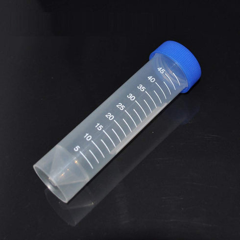 30 Pieces 50ml Plastic Centrifuge Tubes Clear Plastic Graduated Vial Tube with Blue Screw Caps Plastic Storage Container Test Tubes Conical Bottom...