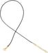 50 Pcs Black Necklace String Cord with Gold Snap Clasp 1.5 MM Waterproof Braided Leather Necklace Wax Rope Chain for Bracelets,Necklaces,Jewelry M...
