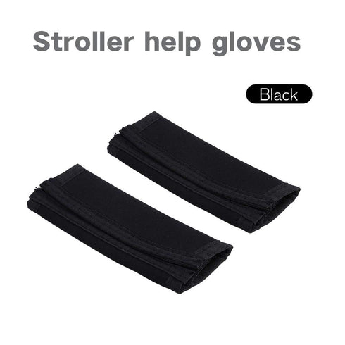 2PCS Stroller Help Gloves Handle Cover Baby Kid Pushchair Pram Stroller Black...