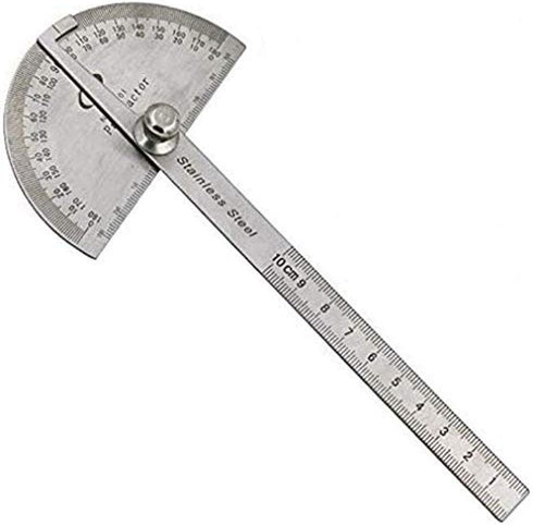 Woodworking 180 Degree Adjustable Protractor Angle Finder Craftsman Ruler Stainless Steel Caliper 10cm Measuring Tools...