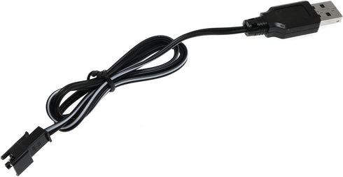 Maxmoral USB Power Charger Cable, USB Charging Cable SM 2P, SM 2P, 3.6V 250mA Output Ni-Cd Ni-Mh Battery Pack USB Charging Cable SM 2P Plug for RC...