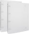 2PCS A4 4 Ring Binder Cover Clean Transparent Soft PVC for Refillable Notebook Shell withMatte surfaceforStamp & Die Storage Overall Size?Folded) ...