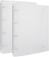 2PCS A4 4 Ring Binder Cover Clean Transparent Soft PVC for Refillable Notebook Shell withMatte surfaceforStamp & Die Storage Overall Size?Folded) ...