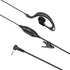 abcGoodefg 1 Pin 2.5MM Walkie Talkie Earpiece Headset with Mic PTT, G Shape Two Way Radio Earpiece compatible with Motorola Radios Cobra Talkabout...