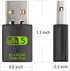 USB WiFi Bluetooth Adapter, 600Mbps Dual Band 2.4/5Ghz Wireless Network External receiver, Mini WiFi Dongle for PC/Laptop/Desktop...