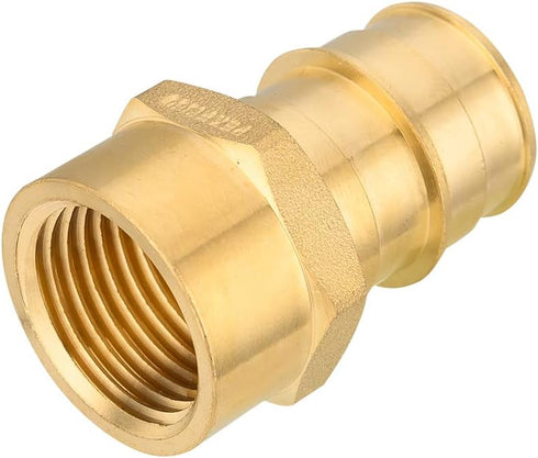 (Pack of 2) EFIELD Pex A Full Flow Expansion Brass Fittings 1 inch Pex x 3/4 inch Female NPT Adapter, ASTM F1960 For Pex A Tubing Pipe Only (2)...