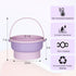 Makeup Brush Cleaning Mat, 3 in 1 Silicone Makeup Brush Cleaner Bowl with Drying Holder, Limpiador De Brochas De Maquillaje, Portable Cosmetic Bru...