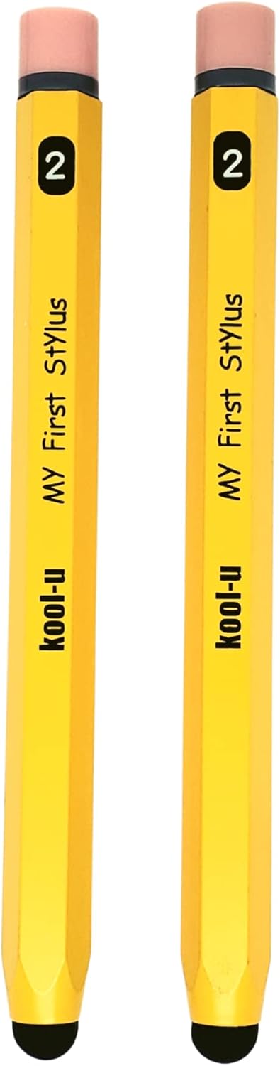 Stylus Pens for Kids, Hexagon Shaped Like a Real Pencil, Compatible with All Touch Screen Devices - Apple IPAD, iPhone, Samsung Galaxy Tab, Amazon...