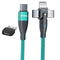 Aporia - PD 60 Watt Type C to C USB cable Fast Charging Data Transfer 180 degree rotating right angle head (Green, 3ft)...
