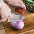 Onion Slicer- 4 Pcs Potato Chips Slicer Stainless Steel Onion Holde Ultra-thin Potato Cutter Slicer Vegetable Tomato Lemon Meat Fork Slicing for K...