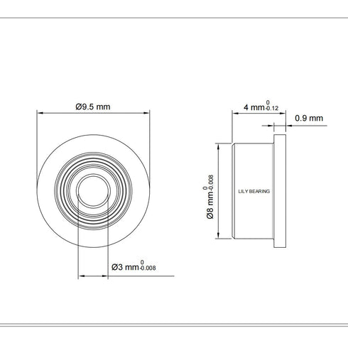 F693ZZ 10PCS Flange Ball Bearing 3×8×4mm Double Metal Shielded Flanged Bearing Chrome Steel ABEC-1(P0) Z2 Miniature Deep Groove Ball Bearing for I...