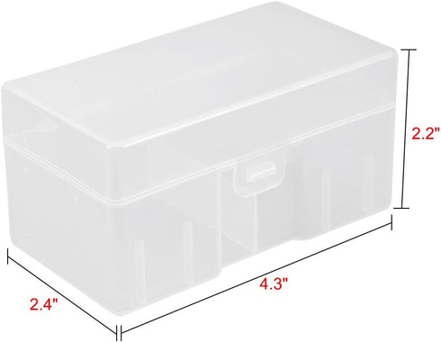 uxcell Hard Plastic Large Battery Storage Box Holder Organizer Protective Container for 12 x 9V Batteries...