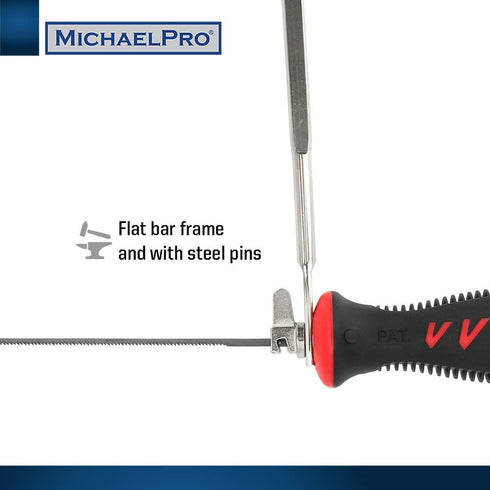 MichaelPro 6-Inch Deep Coping Saw, Coping Frame comes with Replacement Blades, Hand Woodworking Tool | MP018006...
